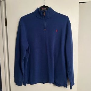 Polo Ralph Lauren 1/4 zip hoodie. Royal blue.  Size xxl 2xl.